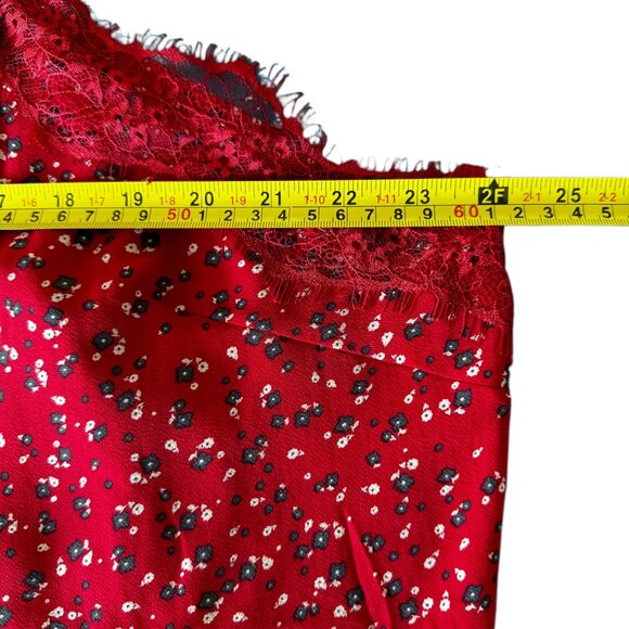 NWT Suzanne Betro RED Floral Lace Trimmed Cami - 4X - Picture 6 of 7
